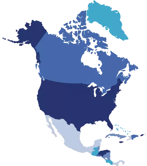 Map of North America